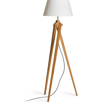 Stojací lampa AMBITUS 46 stojanová krémově bílá bambus 230V LED E27 15W