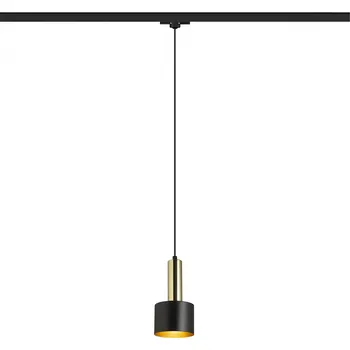 GIULIA 12 pro tříokr. lištu černá/zlatohnědá mosaz 230V LED E27 11W