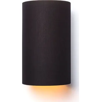 Nástěnné svítidlo RON W 15/25 nástěnná Polycotton černá/zlatá fólie 230V LED E27 15W