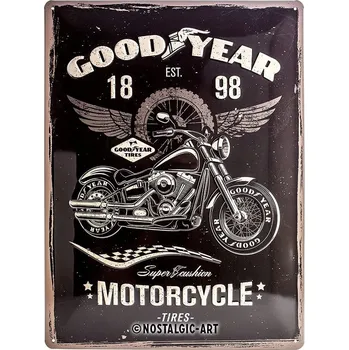 Plechová cedule NOSTALGIC ART cedule GOODYEAR black