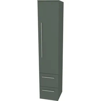 Kotel Mereo Bino, koupelnová skříňka vysoká 163 cm, pravá, Multidecor, Zelená Verde - CN698ZEV1