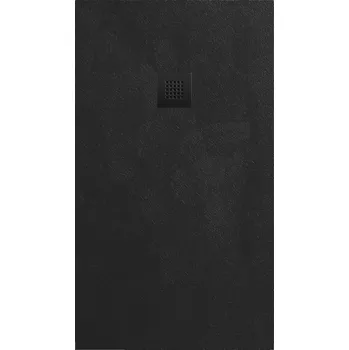 Sprchová vanička obdélníková SAT Alek 140x80 cm litý mramor černá SATALEK14080 - SATALEK14080