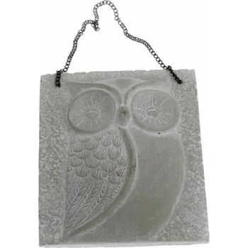 Bytová dekorace Casa de Engel Betonová závěsná dekorace - sova 2/8