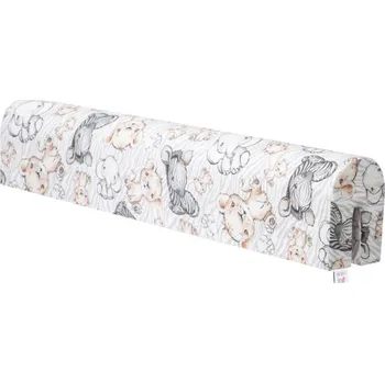 Příslušenství pro dětskou postel a kolébku Chránič na dětskou postýlku zebra / lev / slon, 70 cm