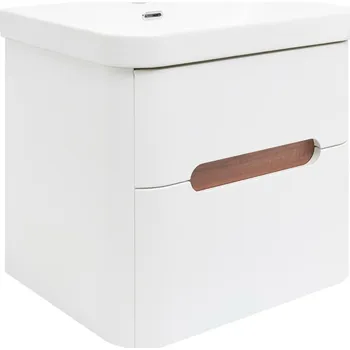 Koupelnový nábytek Koupelnová skříňka s umyvadlem SAT Fusion 57,5x53x45 cm bílá matná mat SATFUSION260WMW - SATFUSION260WMW