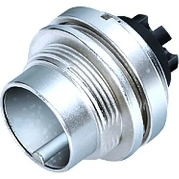 Elektrický konektor Binder 09 0123 700 06 Konektor M16 pro montáž na panel, kontakty: (06-a), nestíněný, krimpovací (krimpovací kontakty je třeba objednat zvlášť), IP67, UL