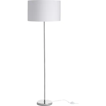 Stojací lampa NYC/RON 40/25 stojanová Polycotton bílá/chrom 230V LED E27 15W