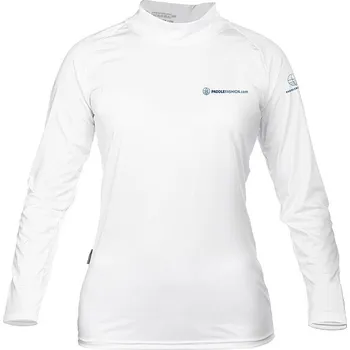 Dámské tričko Tričko dámské PADDLEBOARDING STAMP WHITE lycra dlouhý rukáv - velikost: M