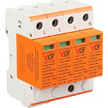svodič přepětí Svodič přepětí B+C 4P (T1+T2) 6kA Professional VCX
