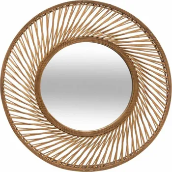 Zrcadlo ZRCADLO NA ZEĎ v proutěném rámu DEKORATIVNÍ 72cm