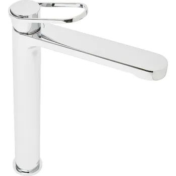 Vodovodní baterie Vysoká umyvadlová baterie SAT Fusion bez výpusti páka šikmá SATBSFU285KPN - SATBSFU285KPN