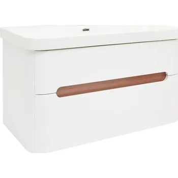 Koupelnový nábytek Koupelnová skříňka s umyvadlem SAT Fusion 97,5x53x45 cm bílá matná mat SATFUSION2100WMW - SATFUSION2100WMW