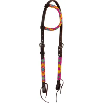 Věšák na sedlo a uzdečku Westernová uzdečka jednouška Pool's MULTICOLOR