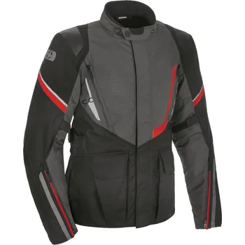 Moto bunda OXFORD bunda MONTREAL 4.0 DRY2DRY™ černá/šedá/červená - 2XL