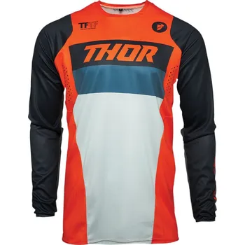 cyklistický dres THOR dres PULSE Racer orange/midnight - L