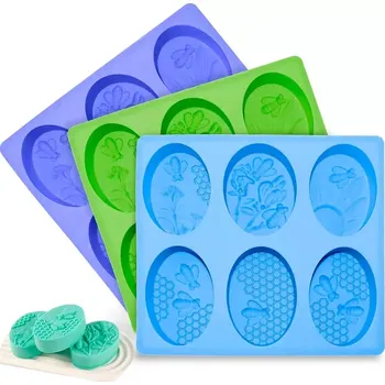 Mýdlo Silikonová forma na mýdlo - 6x Včelky