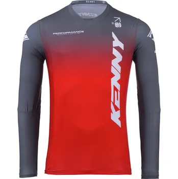 cyklistický dres KENNY dres PERFORMANCE 25 red/grey - L