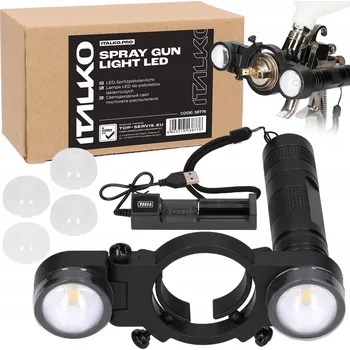 Svítilna Svítilna k lakovací pistoli Italko s nastavitelným jasem a barvami