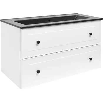 Koupelnová skříňka s umyvadlem Naturel Forli 100x53x46 cm bílá lesk FORLI100BIUC - FORLI100BIUC