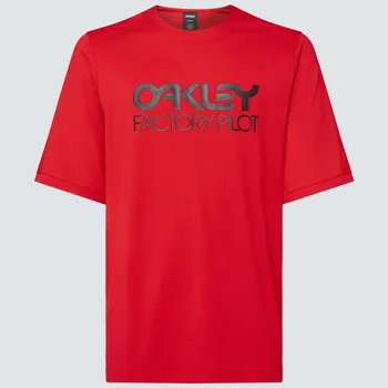 cyklistický dres OAKLEY cyklo dres FACTORY PILOT MTB II Ss red line - L