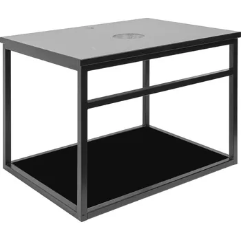 Konstrukce s krycí deskou z umělého kamene Naturel Industrial 59x45x45 cm černá mat KONZOLEUM60CTK - KONZOLEUM60CTK