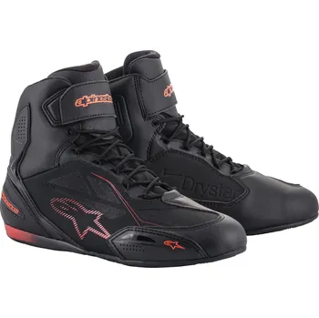 Moto obuv ALPINESTARS boty FASTER-3 Drystar black/grey/fluo red - 48/14
