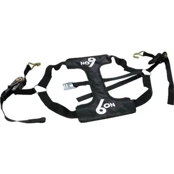 6ON popruh pro uchycení pneu motorky ANCHOR STRAP black