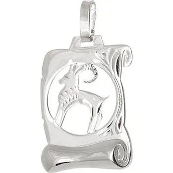 Přívěsek Stříbrný přívěšek znamení kozoroh STRZ00694KOZF