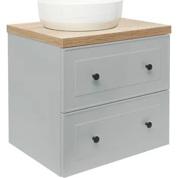 Koupelnová skříňka s umyvadlem Naturel Forli 60x53x46 cm šedá mat FORLI60GMD - FORLI60GMD