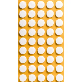 Podložka pod nábytek Samolepicí filc-kulatý, 14mm (45ks/arch)-bílý