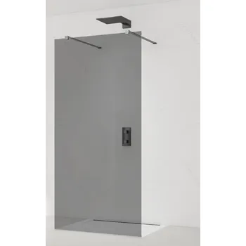 Sprchová zástěna Walk-in 100 cm SAT v barvě profilu Gun metal SATBWI100KSZAVGM - SATBWI100KSZAVGM