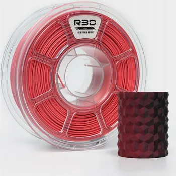Filament R3D PLA Magic MATTE 1,75mm 1kg DUAL Color Černo-Červená Vícebarevný Matný