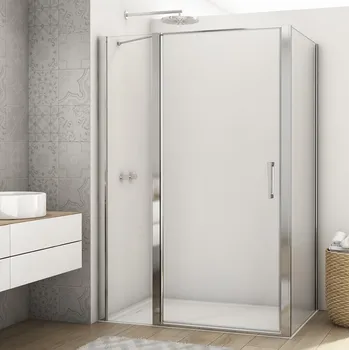 Ronal DIVERA D22T13+D22F1 sprchový kout obdélníkový 160x100 cm Profil: Aluchrom, Sklo: Hladké čiré, Rozměr: 160x100 cm