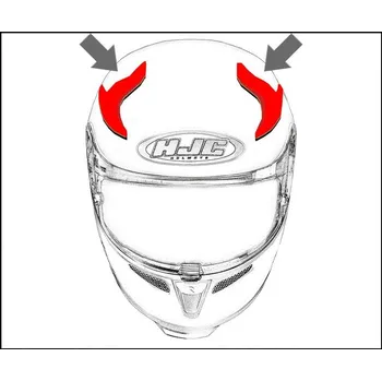 Auto-moto HJC ventilace RPHA MAX Horní matt black