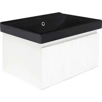 Koupelnový nábytek Koupelnová skříňka s umyvadlem SAT Evolution 58x30x45 cm bílá mat SATEVO60WMU1MB - SATEVO60WMU1MB