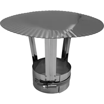 Komín Stříška na komín Turbo fi 80, zakončení plynového komínu