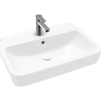 Umyvadlo Villeroy & Boch Umyvadlo 65x46 cm, s přepadem, otvor pro baterii, alpská bílá - 4A416501