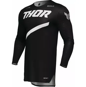 cyklistický dres THOR dres SPORTMODE Brave black/white - 2XL
