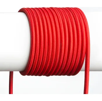 elektrický kabel FIT 3x0,75 1bm textilní kabel červená
