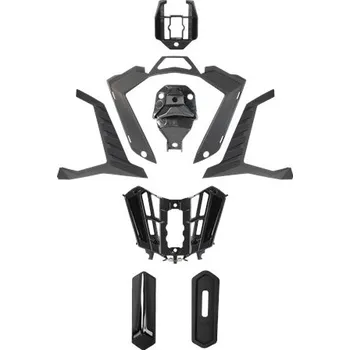 Helma na motorku LS2 MX701 AIR VENT CHIN GLOSS BLACK