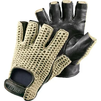 Moto rukavice Lampa Pilot 1 béžové/černé