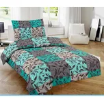 Aaram Bavlněné povlečení Miriam tyrkysová 140x200 70x90