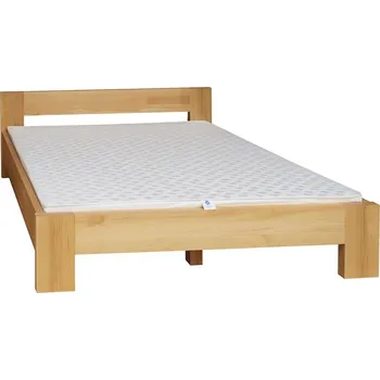 Postel Dřevěná postel DELTA 21 z masivu, s roštem Barevné provedení: Ořech, Rozměry postele: 120x200 cm