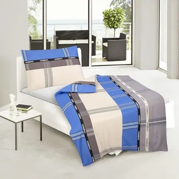 Povlečení Aaram Bavlněné povlečení Daniela modrá 140x200 / 70x90