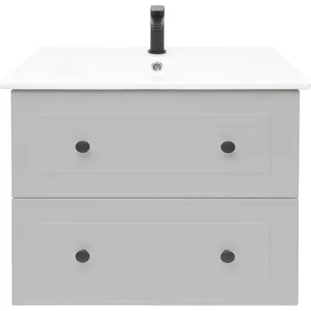 Koupelnová skříňka s umyvadlem Naturel Forli 80x53x46 cm šedá mat FORLI80GMU - FORLI80GMU