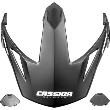 Helma na motorku CASSIDA kšilt pro přilby Tour kompatibilní s vyhřívaným plexi černý matný