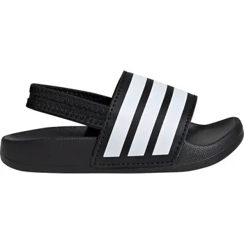 Chlapecká obuv ADIDAS Dětské pantofle Adilette Estrap 24 BÍLÁ|ČERNÁ