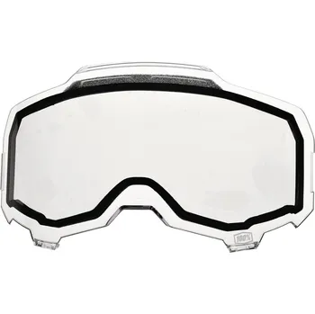 Motodoplněk 100% plexi ARMEGA čiré vented DUAL Anti-fog