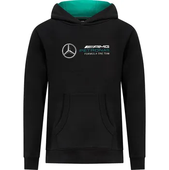 Chlapecká mikina MERCEDES mikina AMG Petronas F1 Logo dětská black - 152