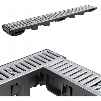 Žlab pro liniové odvodnění Aquer kovový 130 mm x 1000 mm v55 třída A15